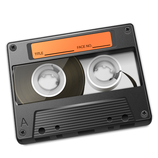 Cassette Orange Icon 512px png